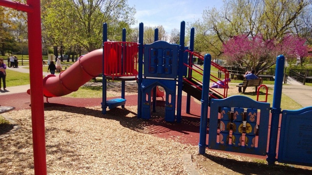 Hermitage Park playscape, one of the many playgrounds in Nashville