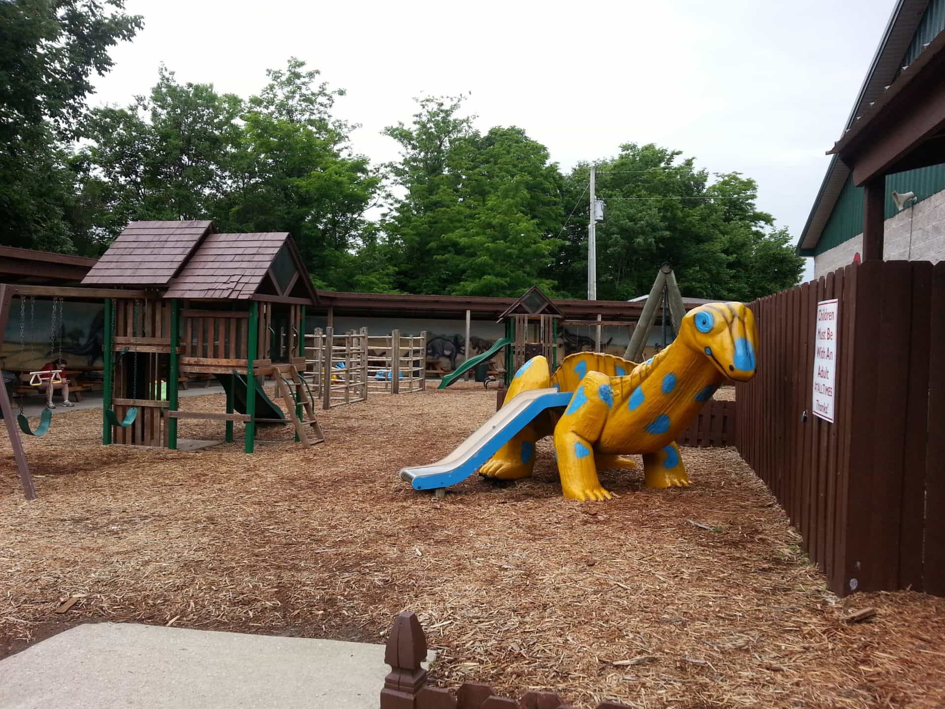 Dinosaur World dinosaur playground Slide