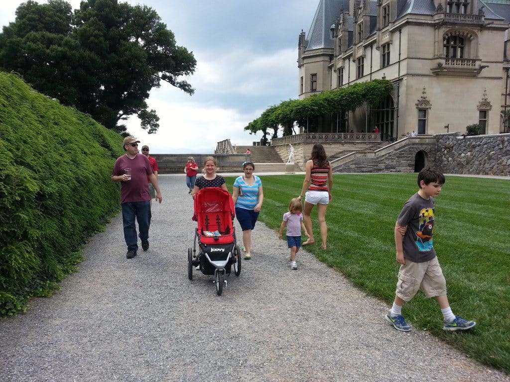 Walking the trails at the Biltmore