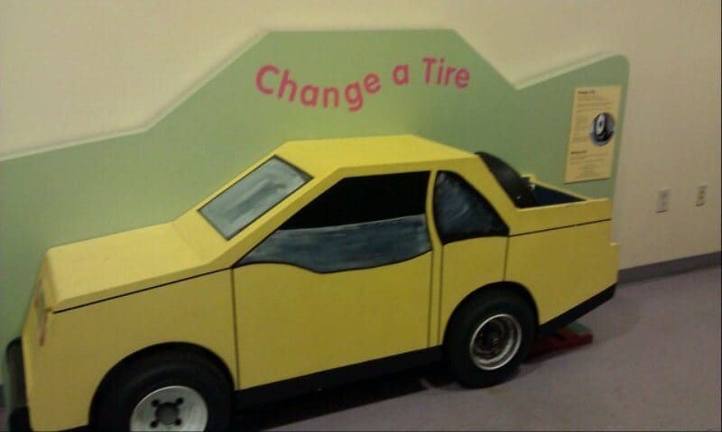 Discovery Center tire changing center