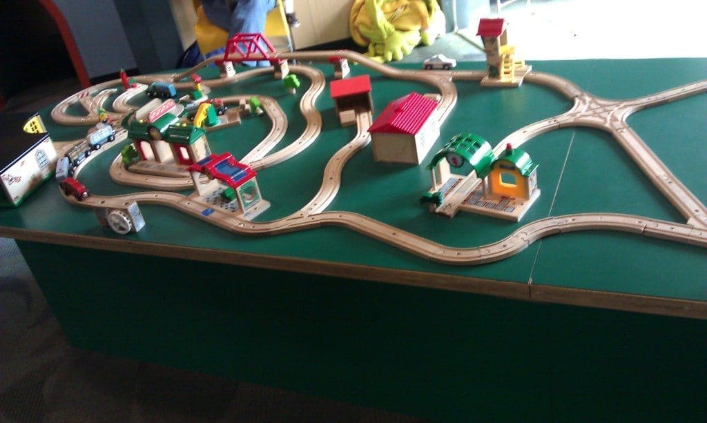 Discovery Center model train tracks
