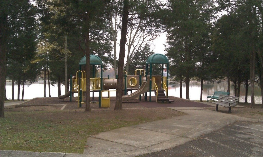 Cedar Hill Park playscape, one of many playgrounds in Nashville