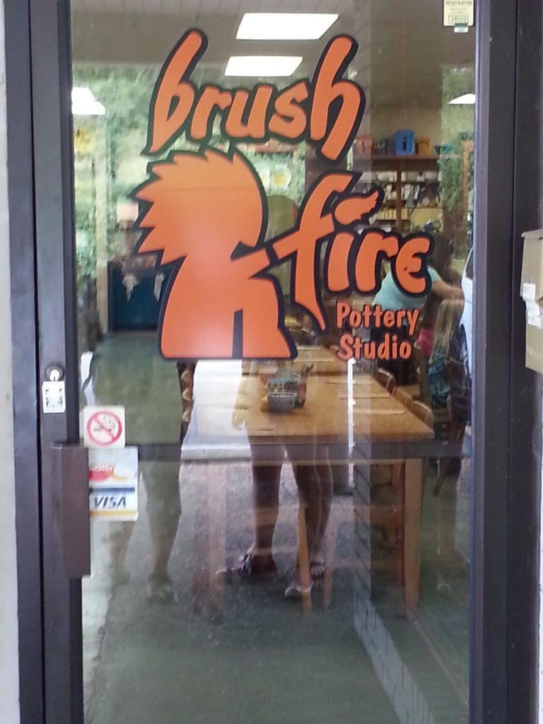 Brushfire Pottery Studio front door
