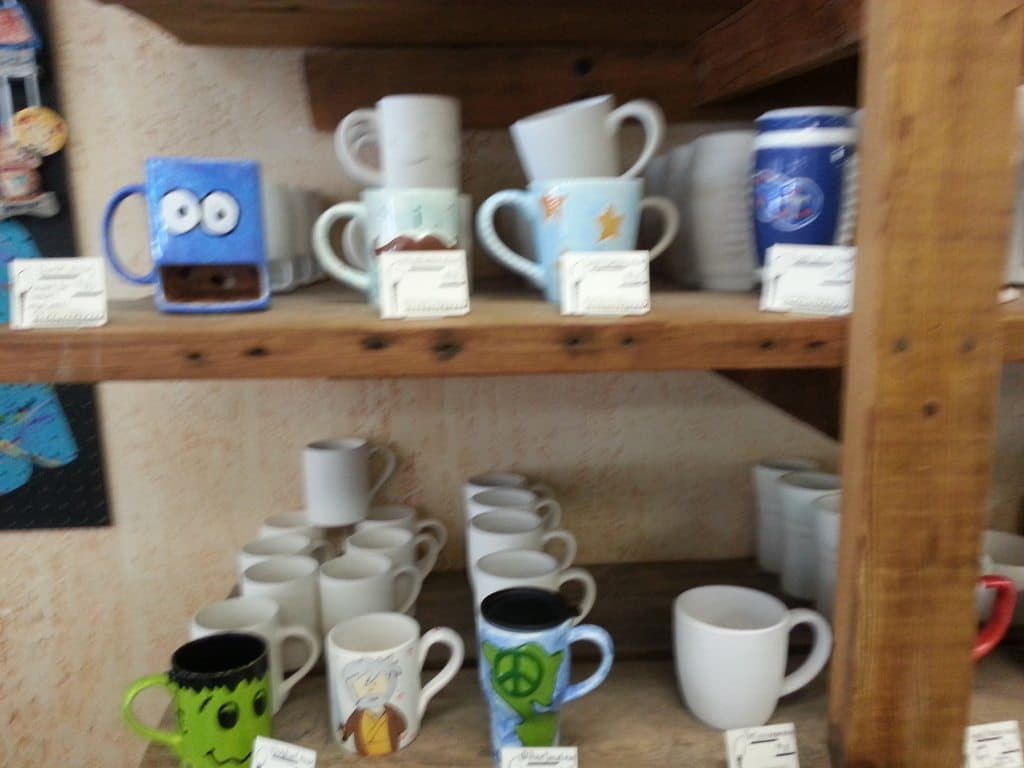 Brushfire Pottery Studio mug options
