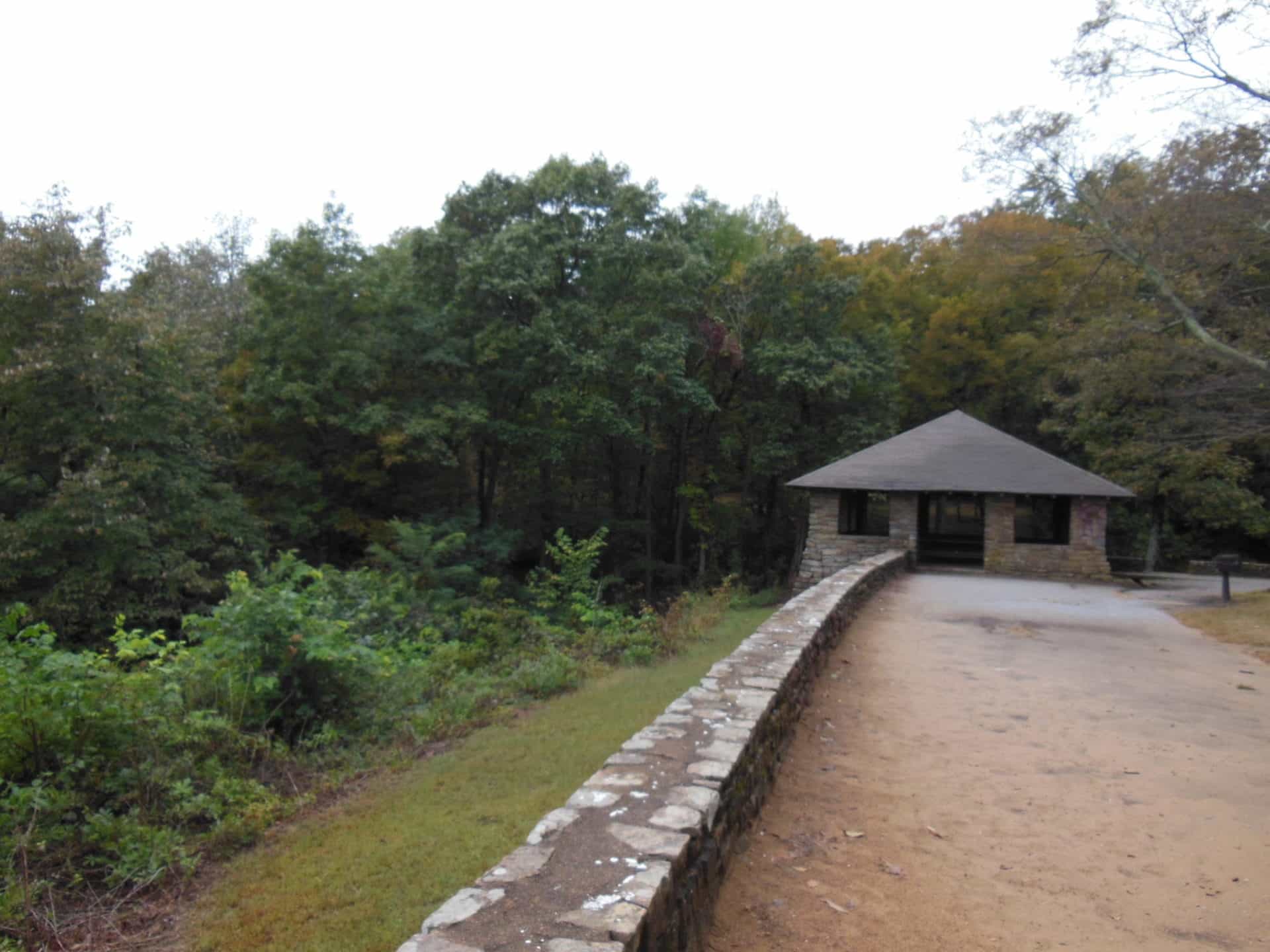 Monte Sano State Park - Stone Shelter from a distance