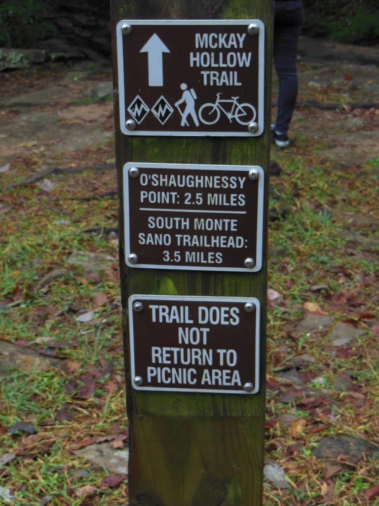 Monte Sano State Park - Trail Warnings