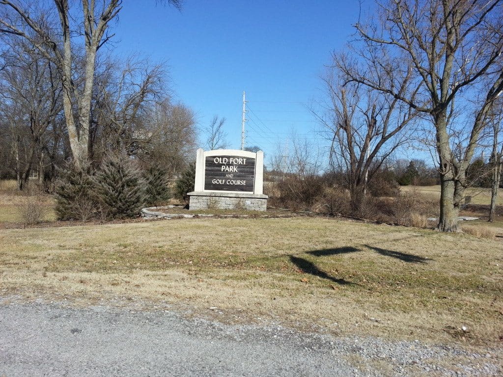 Old Fort Park Playground Sign Entrance