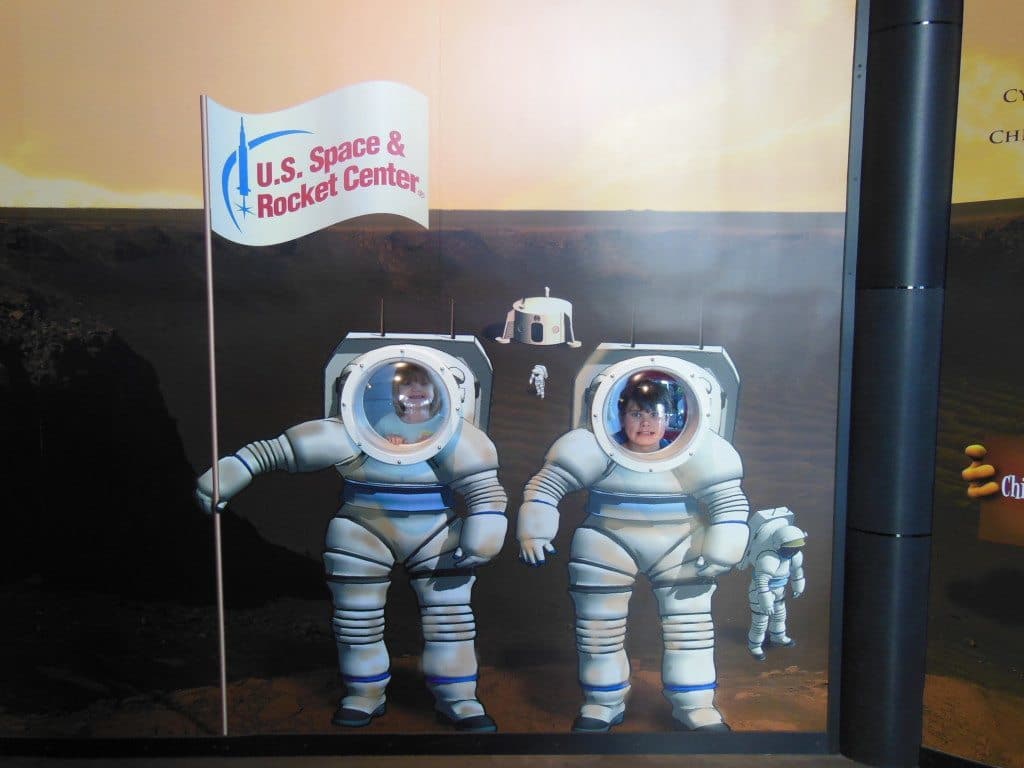 US Space and Rocket Center - Saturn V Hall Kids Area - Astronaut Photo Op