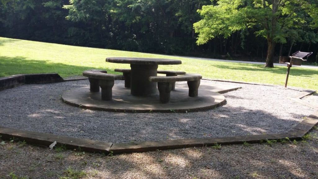 Jefferson Springs Recreation Area Picnic table