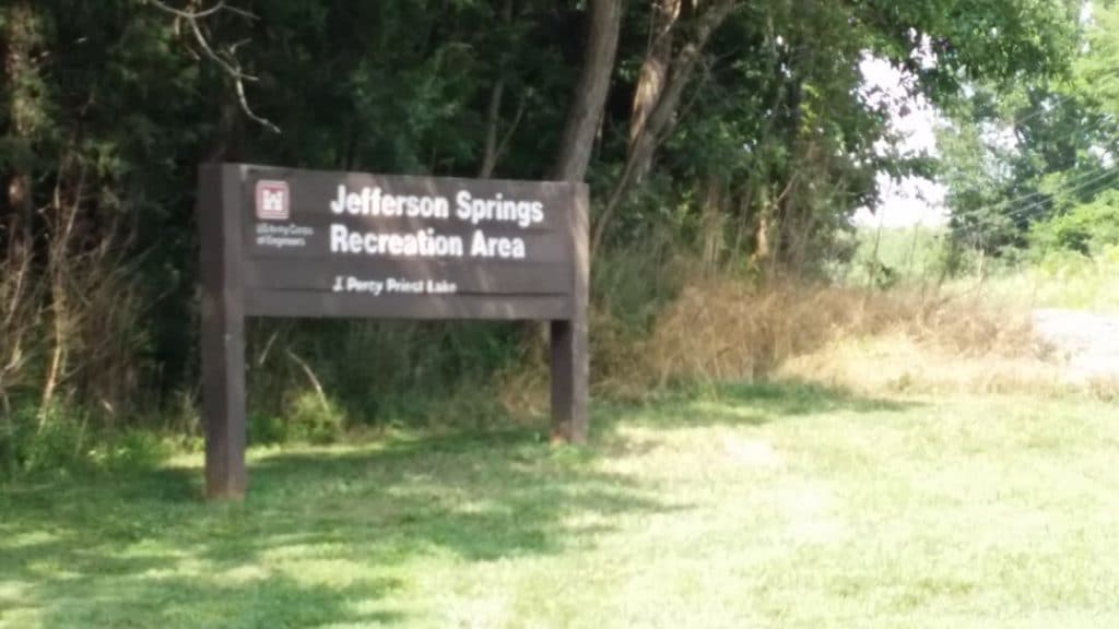 Jefferson Springs Recreation Area Sign