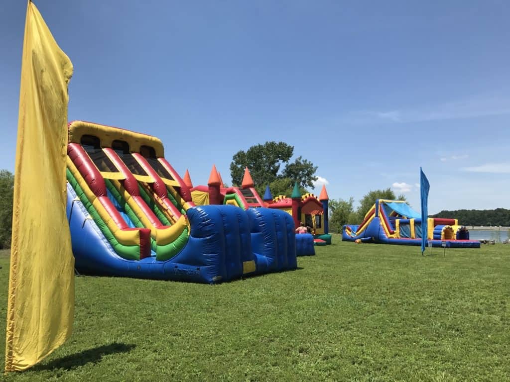 Nashville Shores Kids Fest - bouncy castles and slides