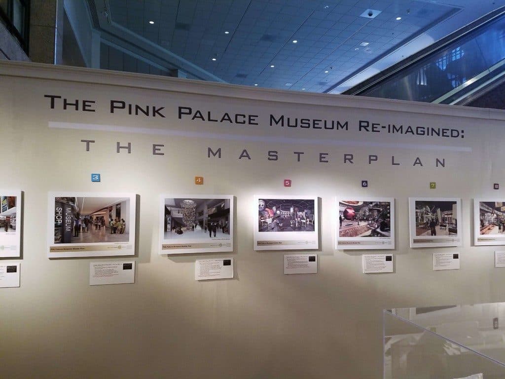 Pink Palace in Memphis, TN - Masterplan of the redesign