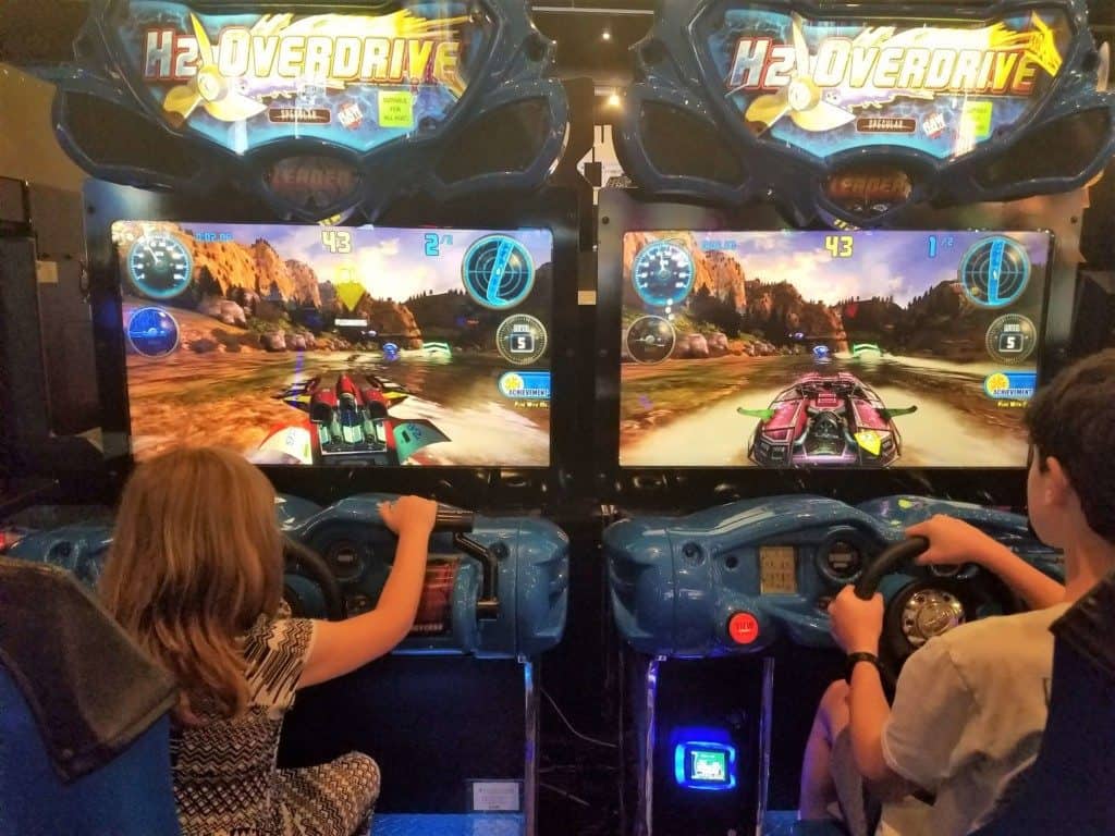 Restaurants in Opry Mills Mall - Boat driving arcade game at Dave and Busters