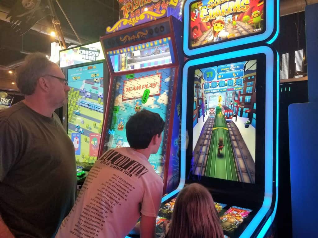 Restaurants in Opry Mills Mall - Running game at Dave and Busters
