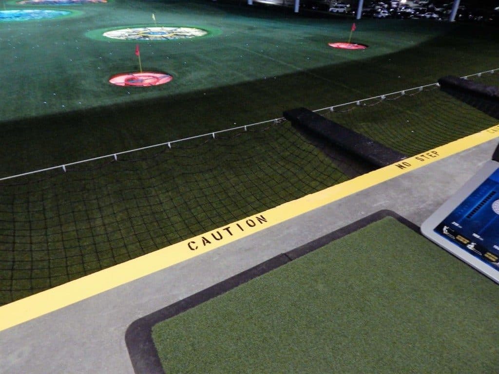 Topgolf Nashville - edge of the bay and net