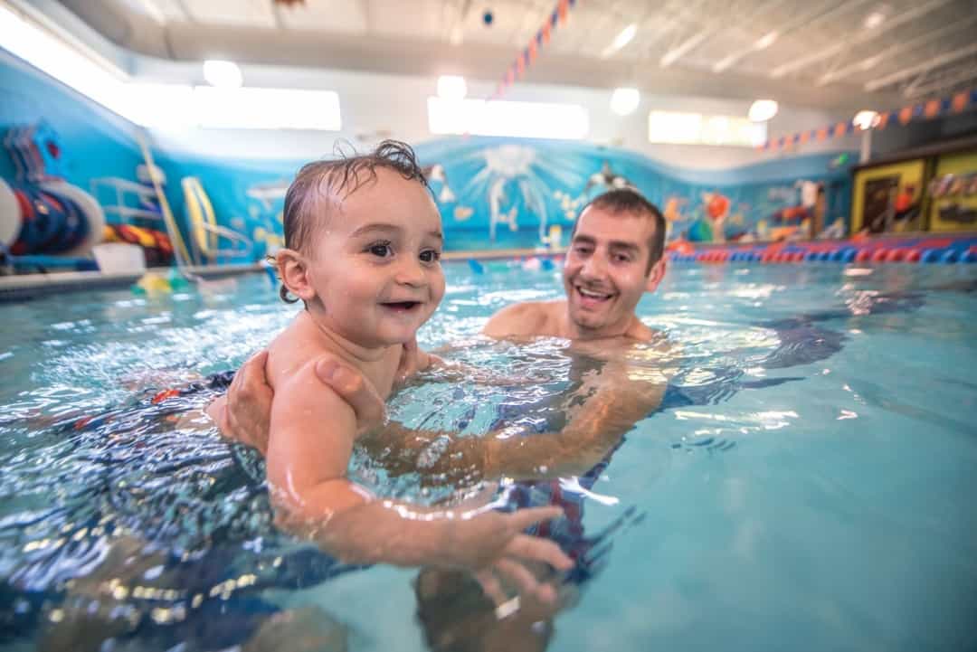 Goldfish Swim School - Dad and baby swimming