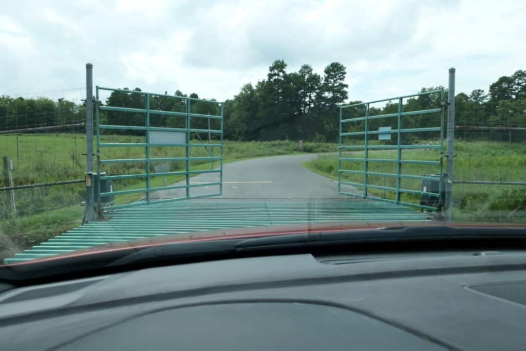 The exit gate at the Elk and Bison Prairie at the Land between the Lakes