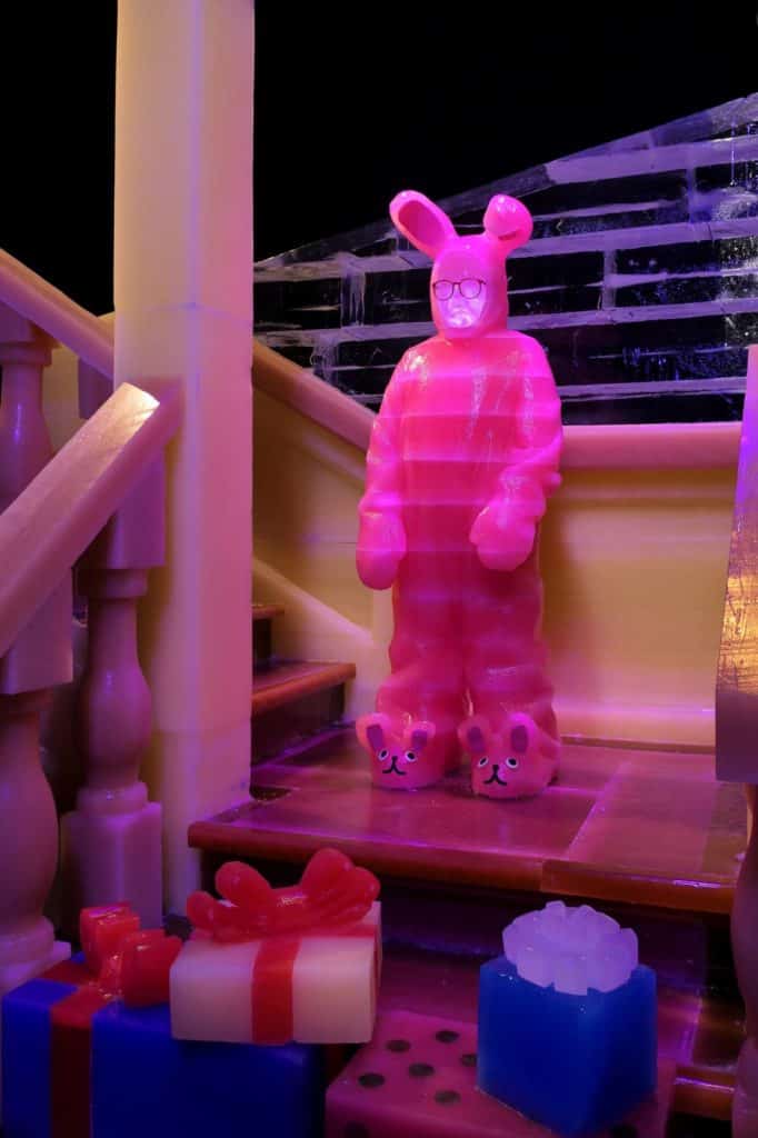 Ralphie in the pink bunny suit