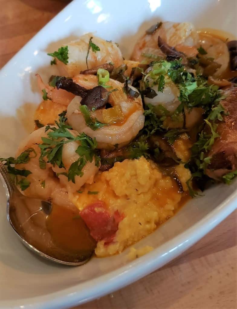 Shrimp and Grits at the Freight House in Paducah, Kentucky