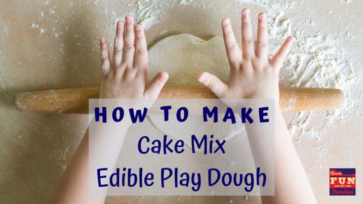 How to Make Cake Mix edible play dough